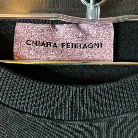 Chiara Ferragni black xs small sweatshirt. - Picture 3 of 6